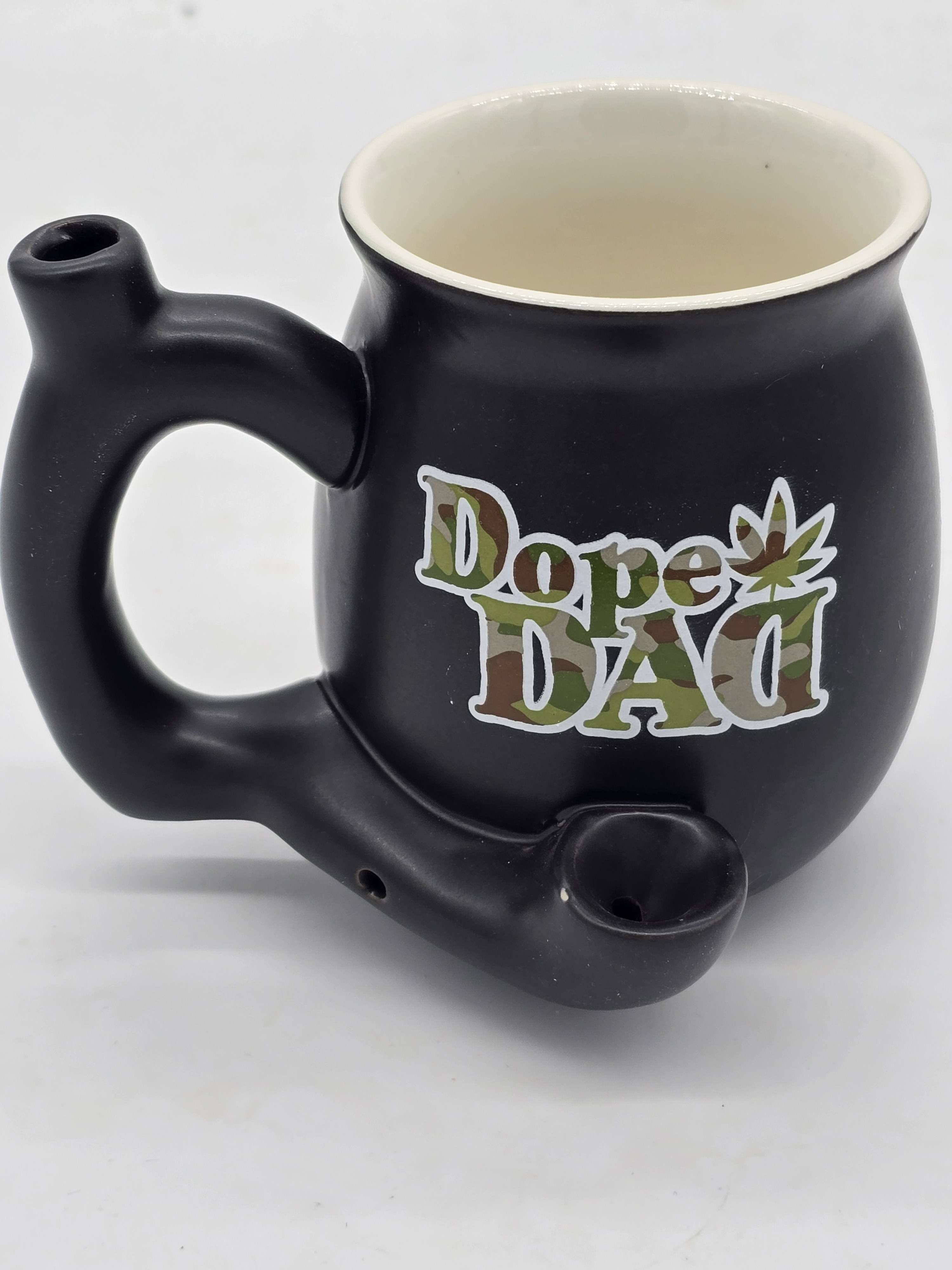Dope Dad Camouflage Ceramic Mug Pipe