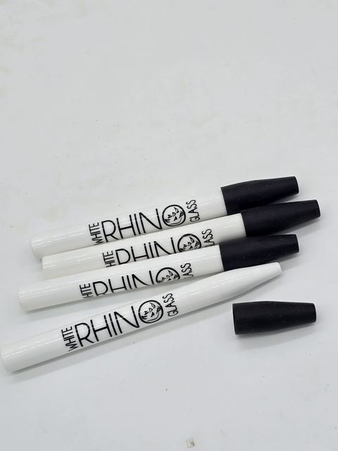 White Rhino Ceramic Dab Straw (each)