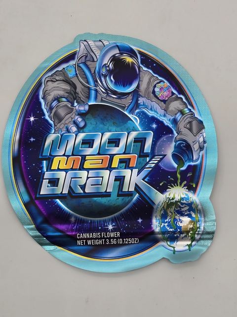 Smell-Proof Designer Zip Bags, 3.5G (10 Pcs) - MoonMan