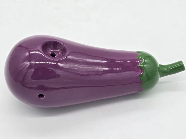 Egg Plant Ceramic Pipe
