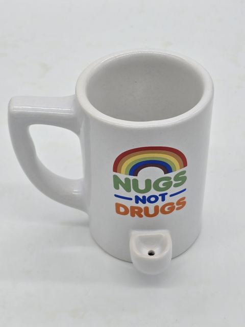 Nugs Not Drugs Ceramic Pipe Mug