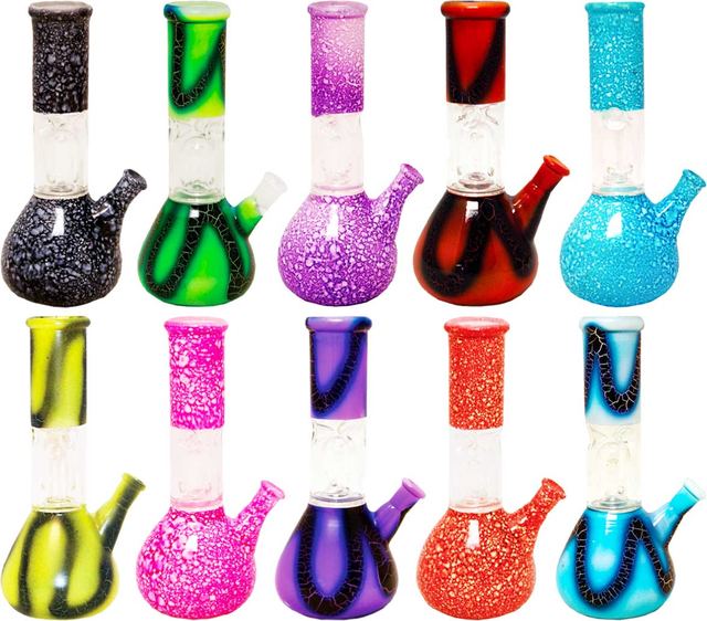 8" Single Perc water pipe. (1pc)