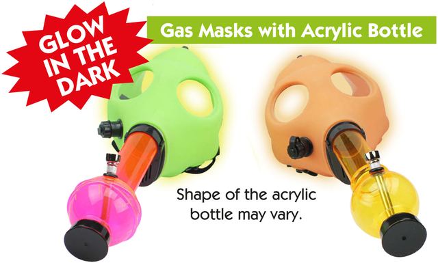 Gas Mask w/ Acrylic Bottle (each)