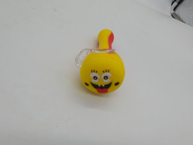smiley face silicone pipe