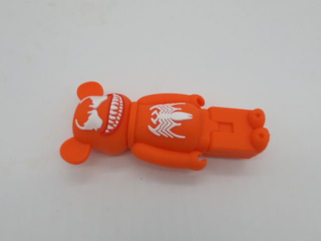 orange bear character pipe