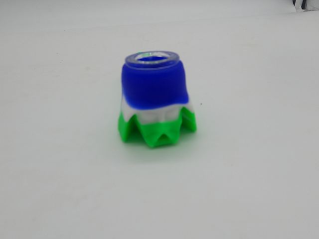 Green and Blue Silicone Pipe