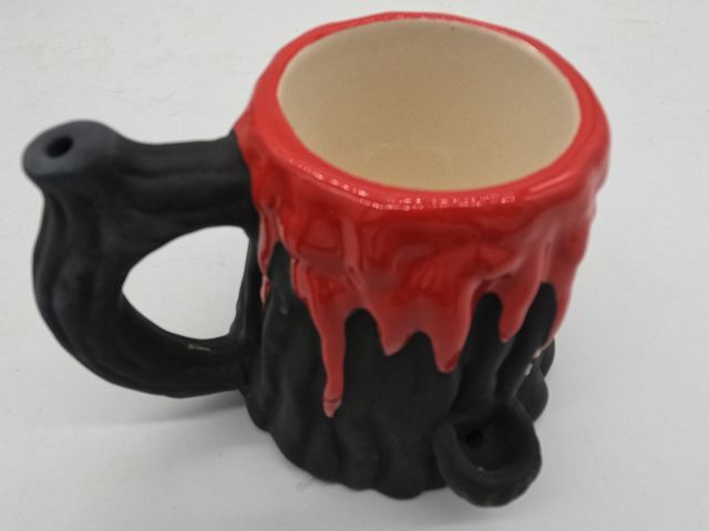 Volcano Ceramic Pipe Mug