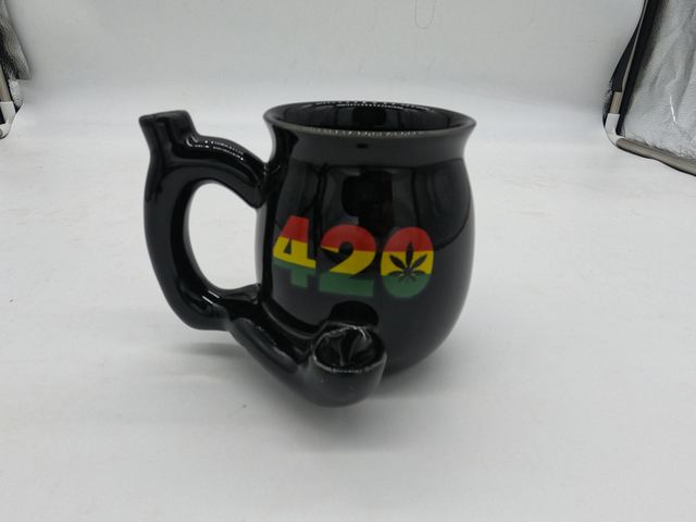 420 Rasta Ceramic Pipe Mug