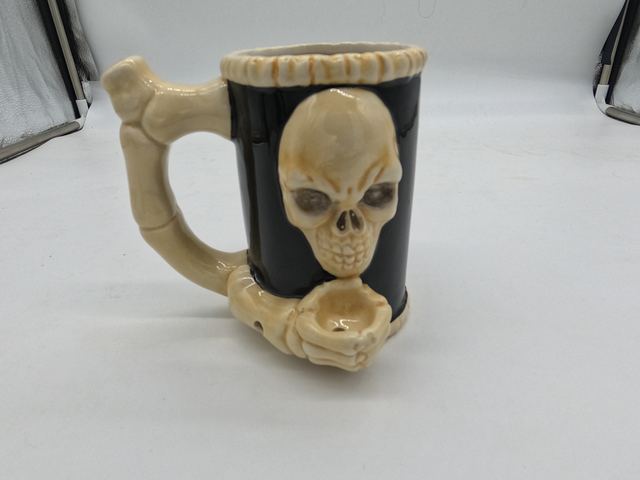 Bone Ceramic Pipe Mug