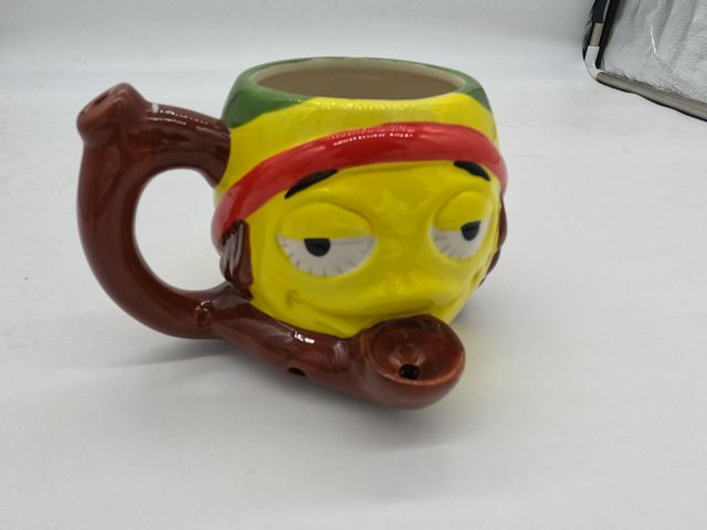 Stoned Rasta Ceramic Pipe Mug