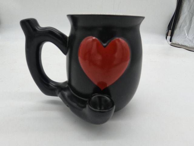 Heart Ceramic pipe mug
