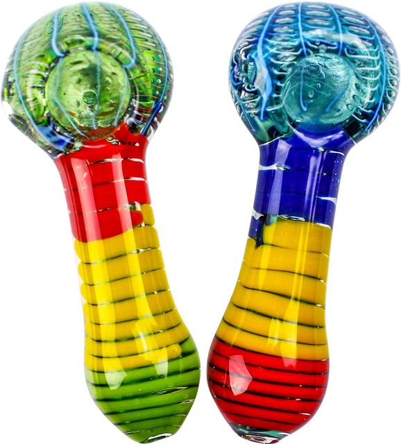 4" Heavy multi-colored Pipe (1pc)