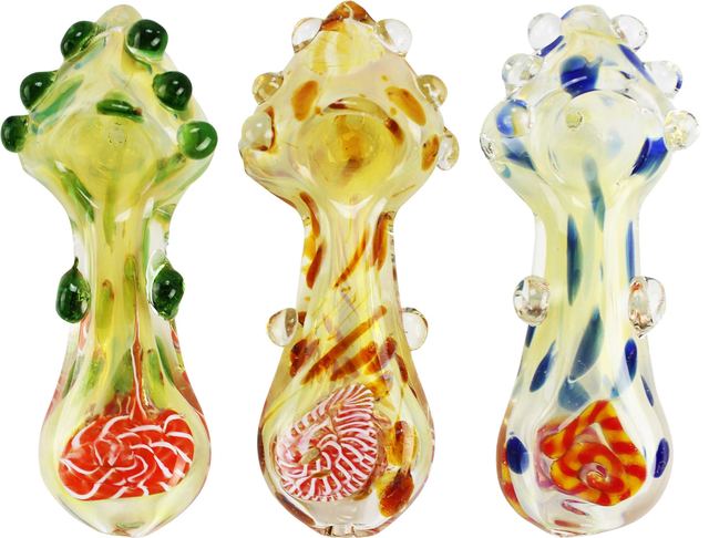4" Heavy Silver Fumed Pipe (1pc)