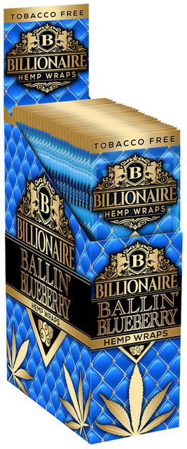 Billionaire Hemp Wraps 1pk- Blueberry