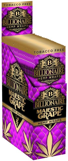 Billionaire Hemp Wraps 1pk- Majestic Grape