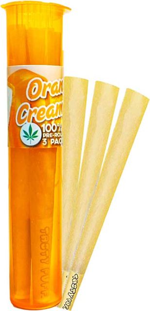 Tasty Puff Flavored Cones- Orange Creamsicle