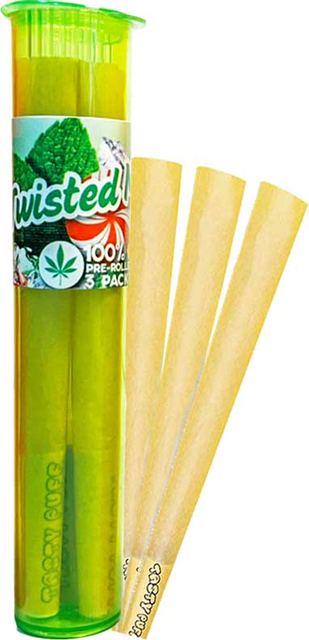 Tasty Puff Flavored Cones- Twisted Mint