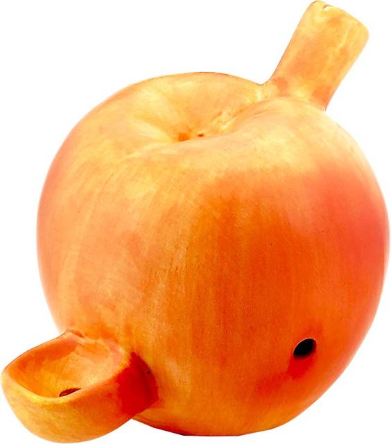 Mini Peach Ceramic Pipe