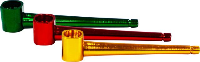 4" Metal Pipe, Assorted Colors (1pc)